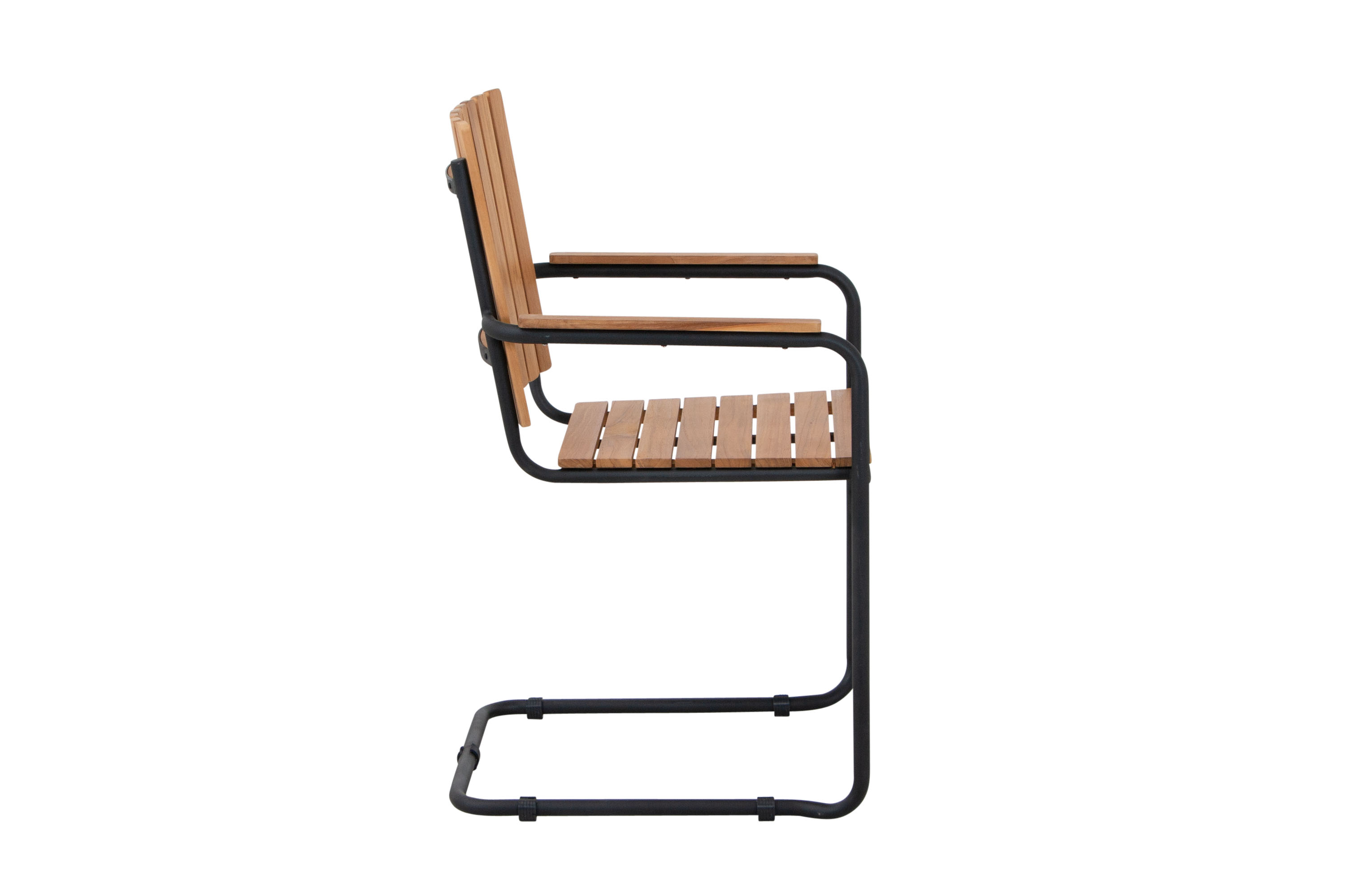 Resö stapelstol Svart/teak 