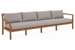 Manchester 4-sitssoffa Teak/beige