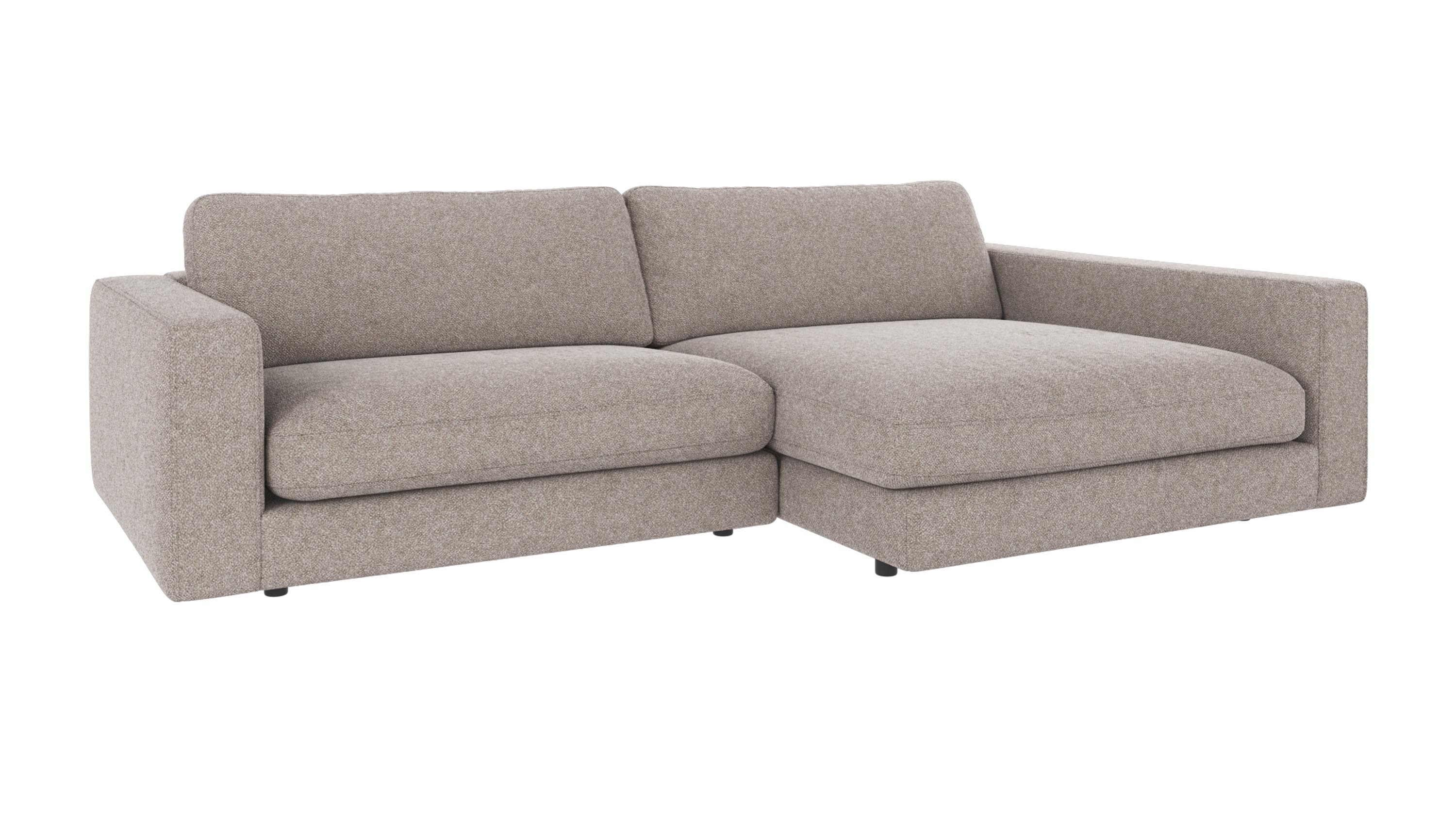 Duncan 3-seters sofa med sjeselong H