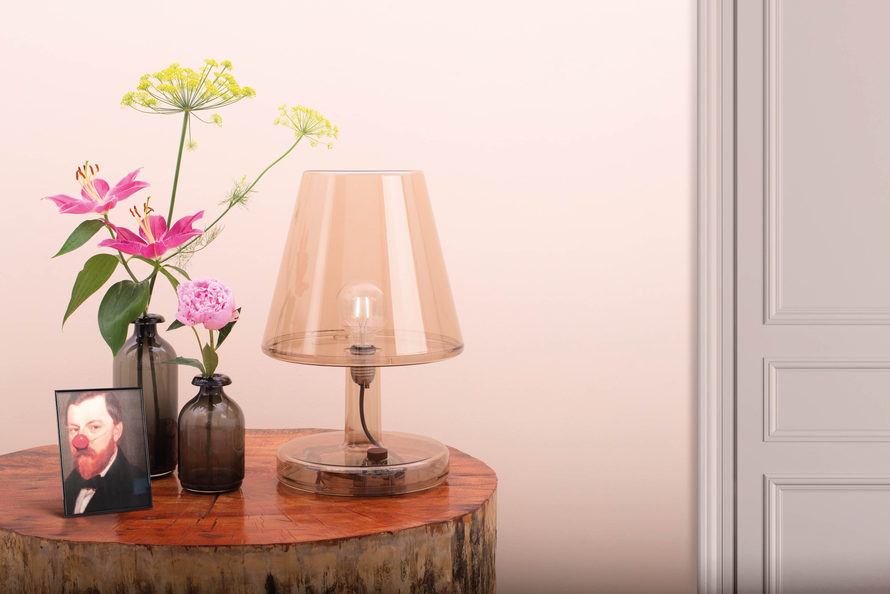 Trans-parents bordlampe