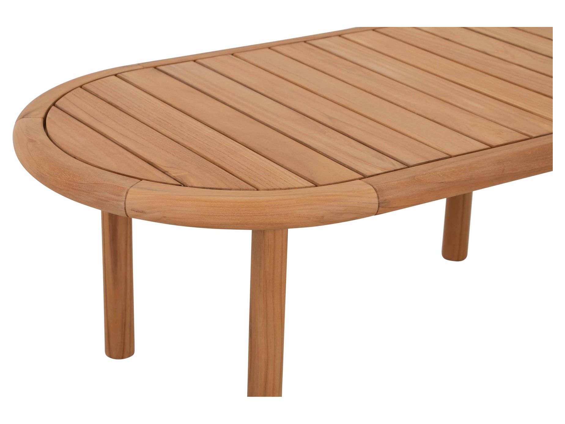 Alva soffgrupp Teak med beige dyna 3-sitssoffa, 2 st fåtöljer & bord 110x60 cm