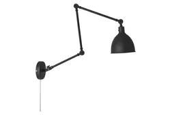 Bazar vägglampa l61.5-122.cm Svart