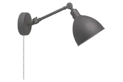 Bazar mini vägglampa Grå