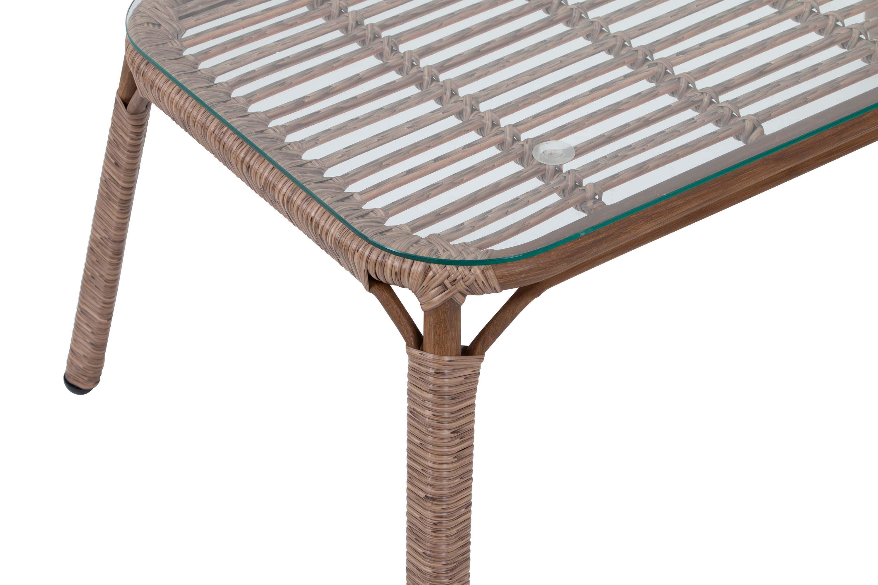 Nimbus soffgrupp Natur med beige dyna 2-sitssoffa, 2 fåtöljer & bord 90x50 cm