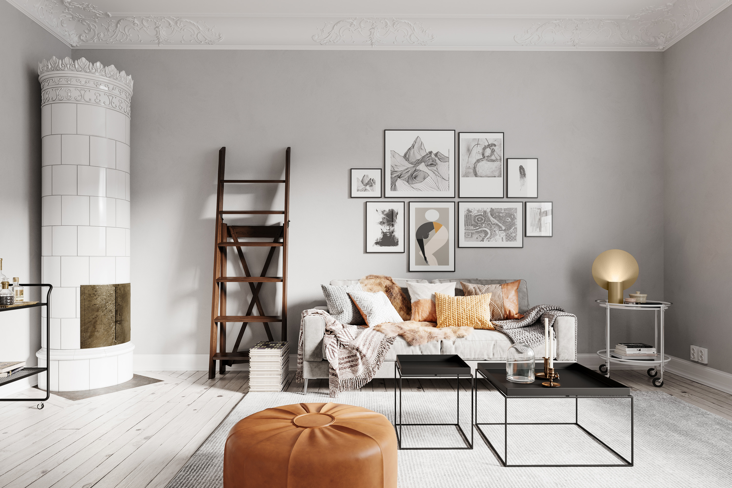 Colby XL bordslampe guld