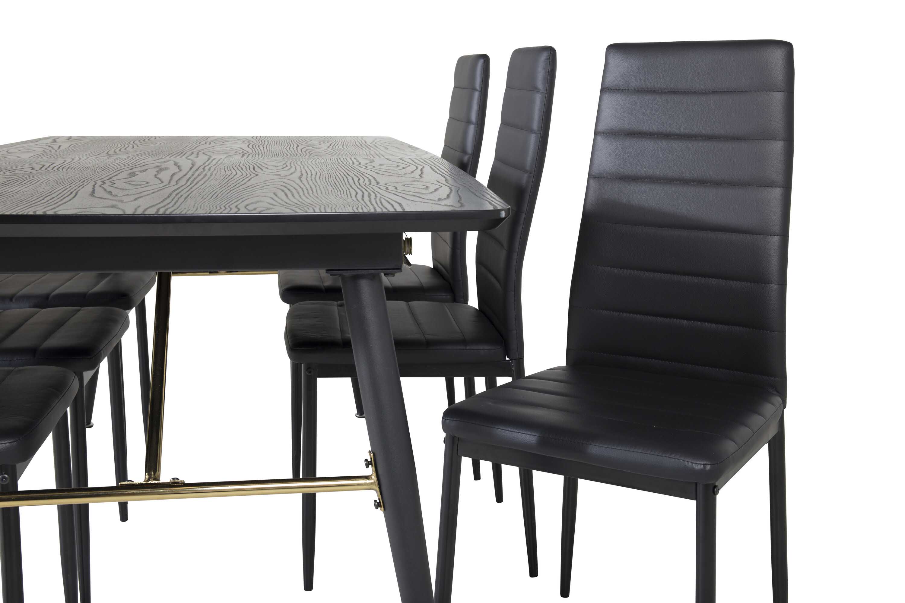 Black Veneer & Slim highback ruokailuryhmä