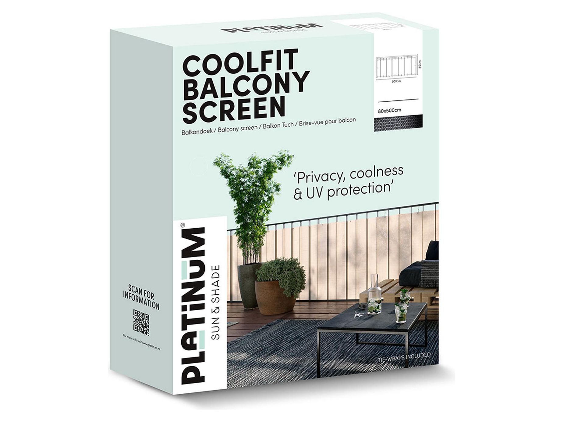 Coolfit parvekkeen suojaus