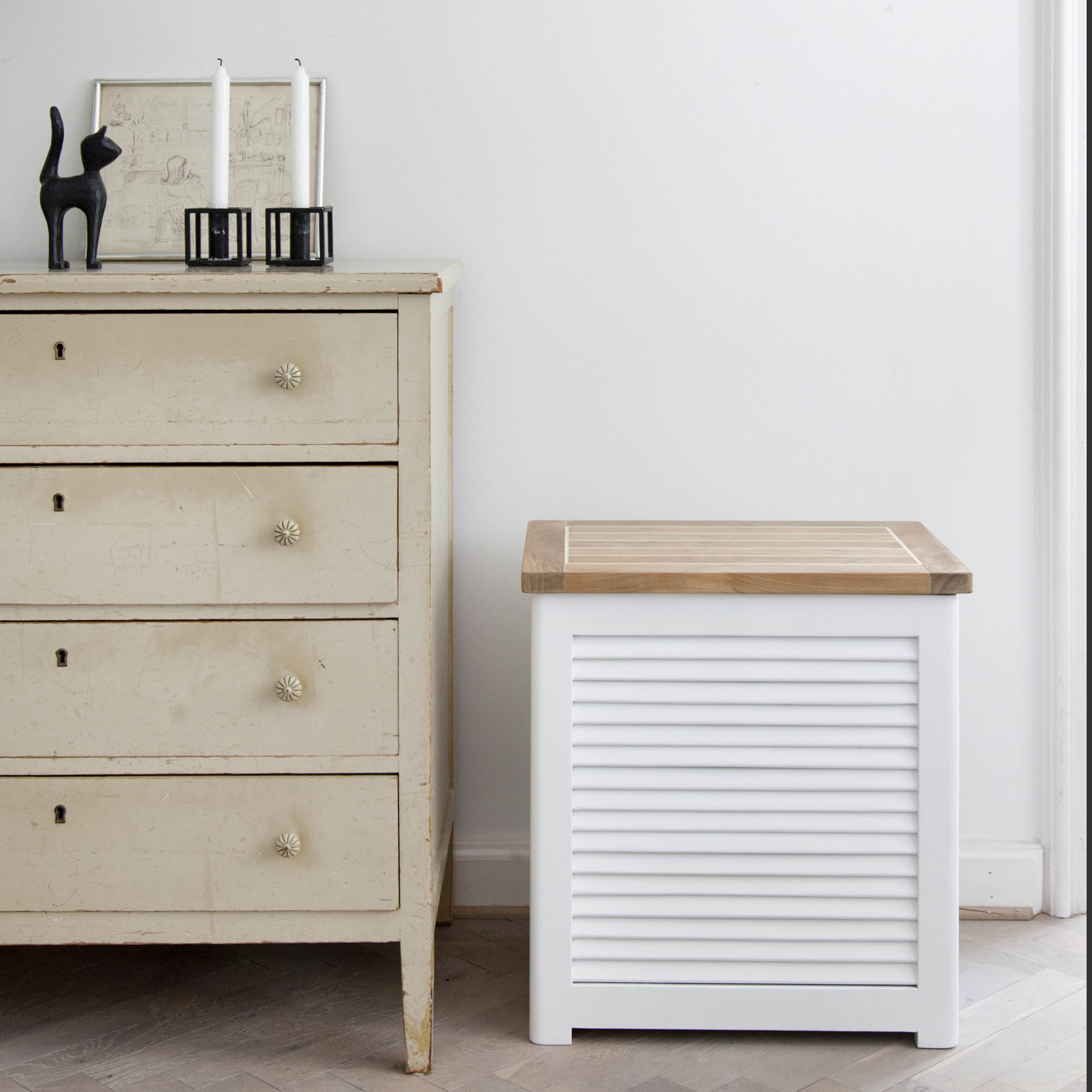 Classic skittentøyskurv stor