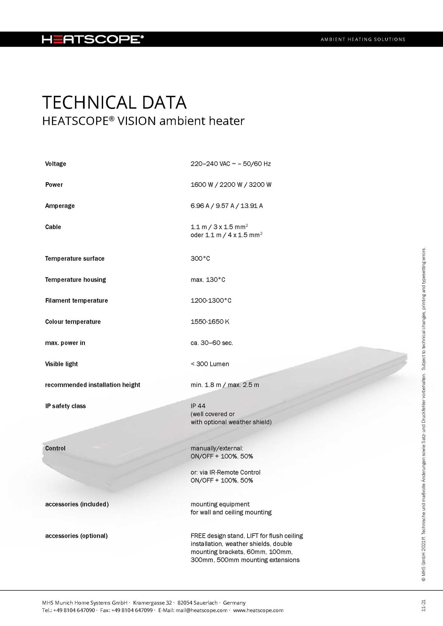 Vision terrassevarmer