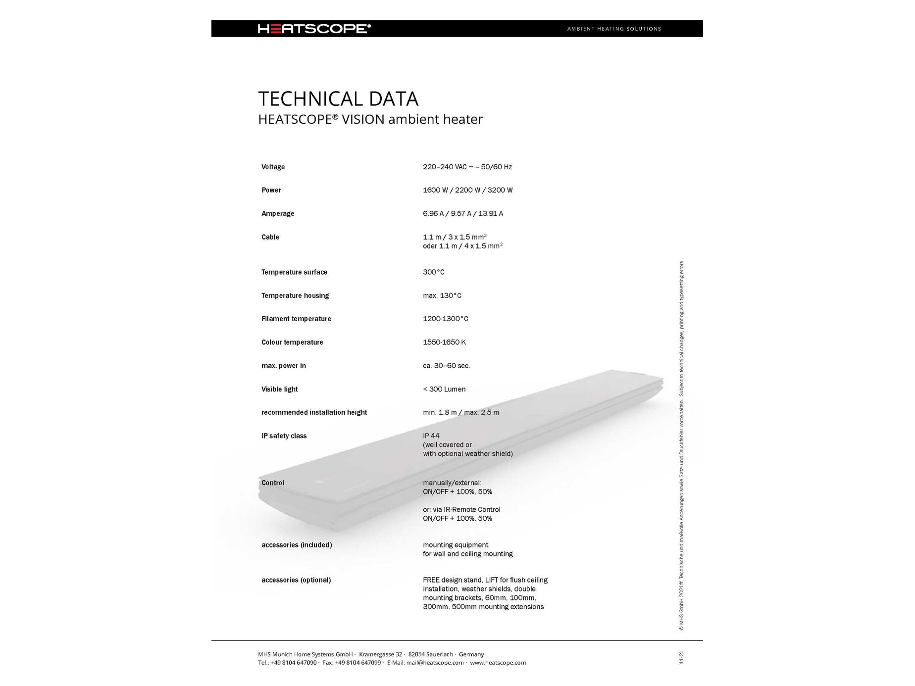 Vision terrassevarmer