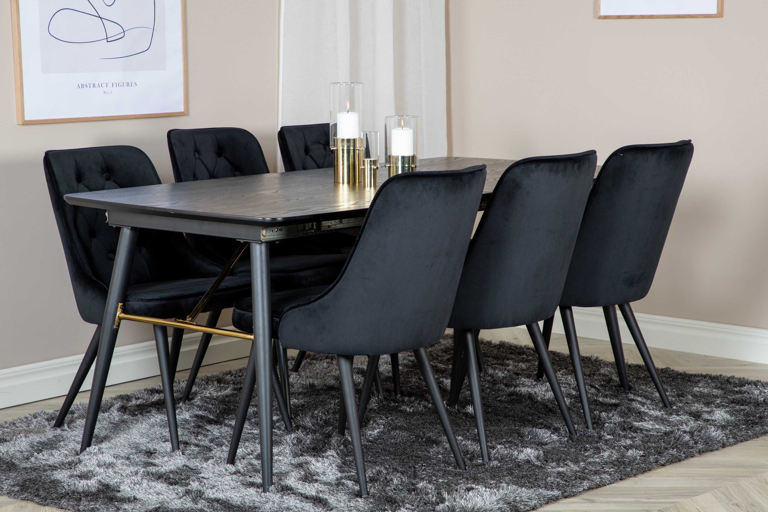 Black Veneer & Velvet spisegruppe