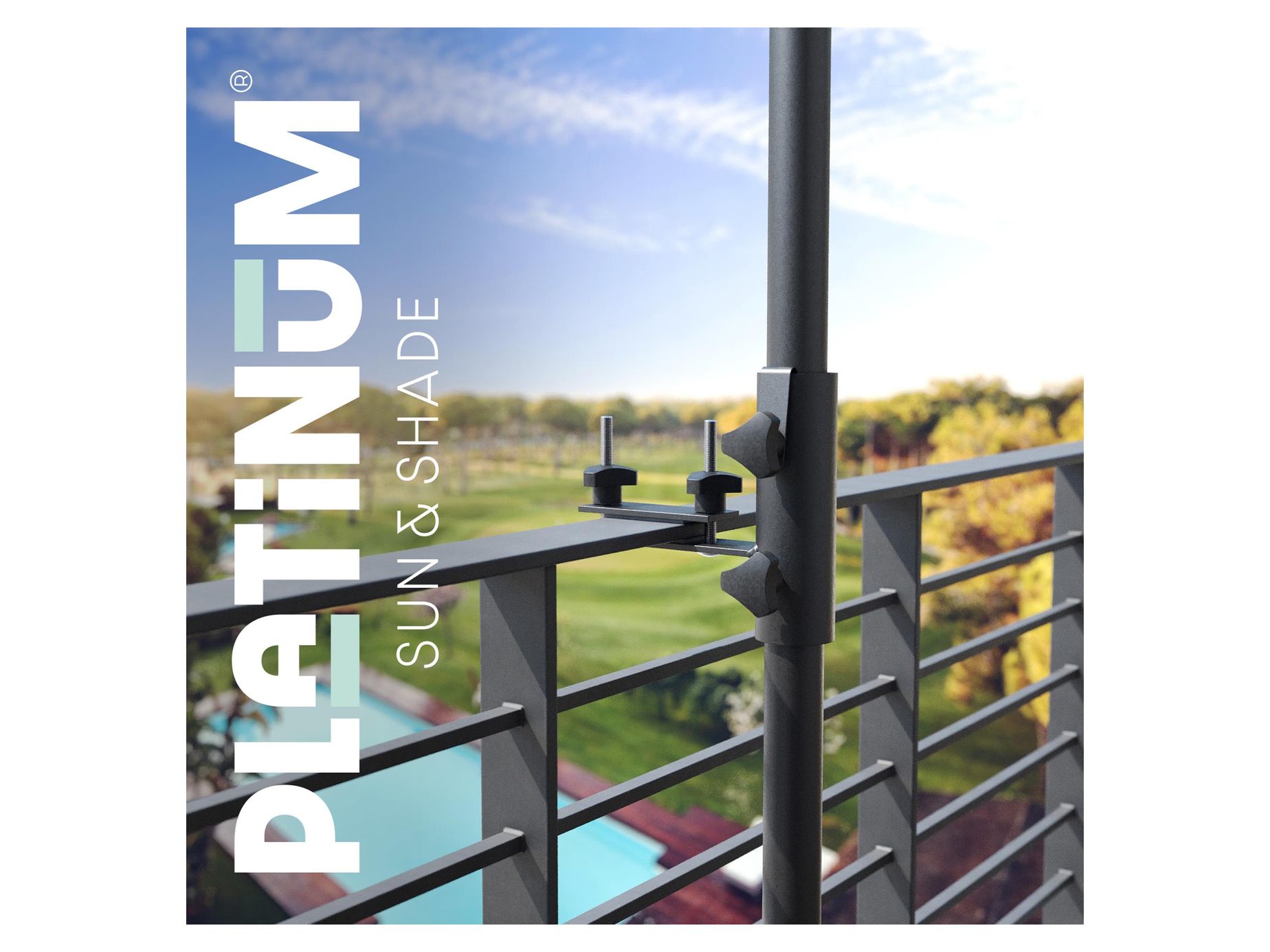 Parasollfeste flatt horisontalt