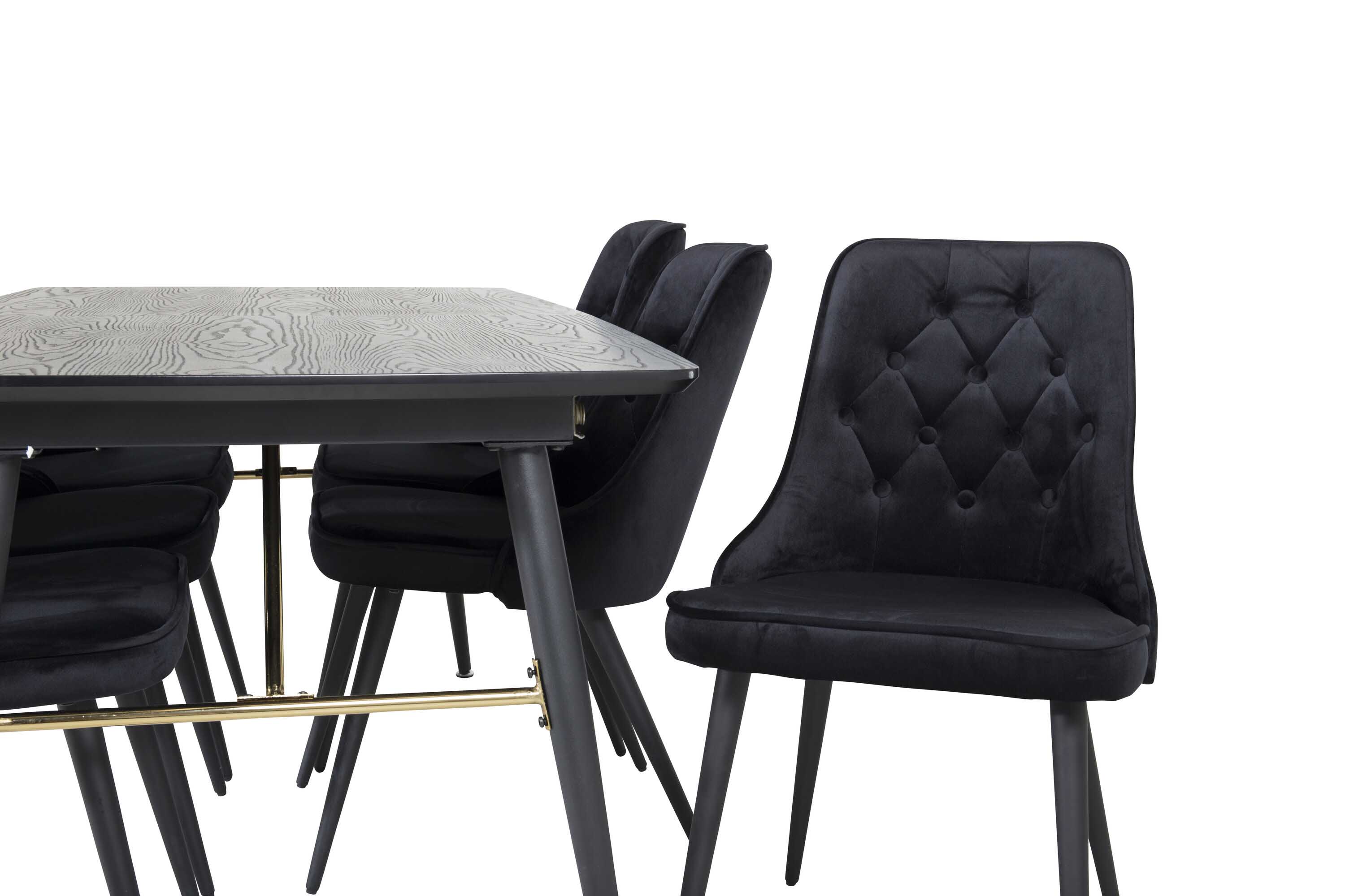 Black Veneer & Velvet spisegruppe
